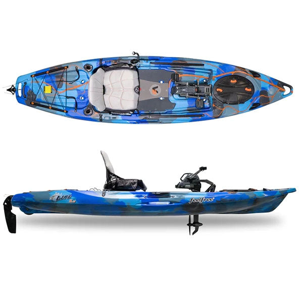 Feelfree Lure 11.5 V2 Fishing Kayak w/ Overdrive Electric Blue