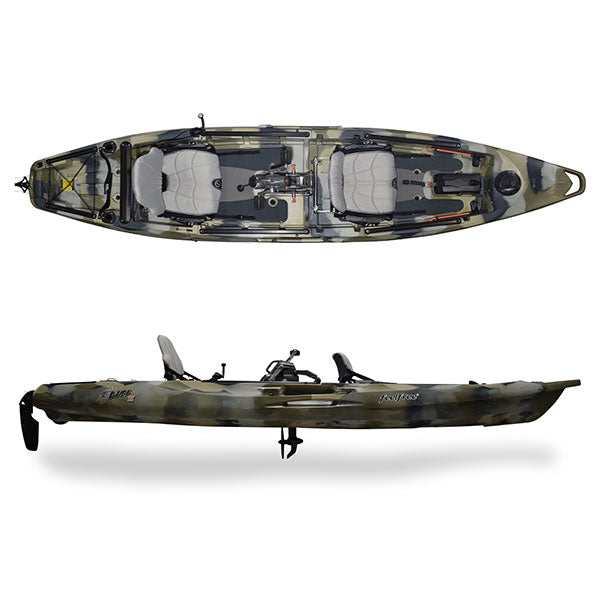 feelfree lure 10 sit-on-top fishing kayak Moken Position + Height Adjustable EZ Rider Seat Front Console Lid Stand Up Leash Adjustable Foot Pegs Beaver Tail Rudder Ready Uni Lure 10 V2 | Capacity