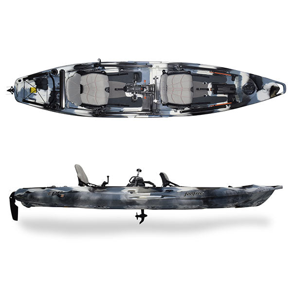 Feelfree Lure II Tandem Fishing Kayak w/ Overdrive Winter Camo
