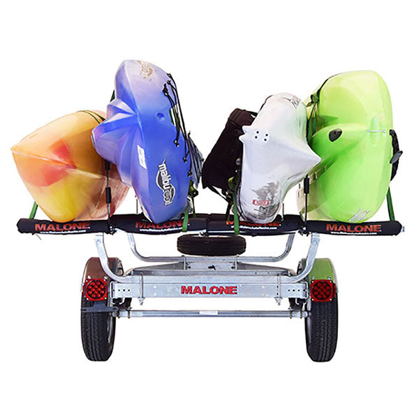Malone MicroSport 4 Kayak Spare Tire Trailer Package