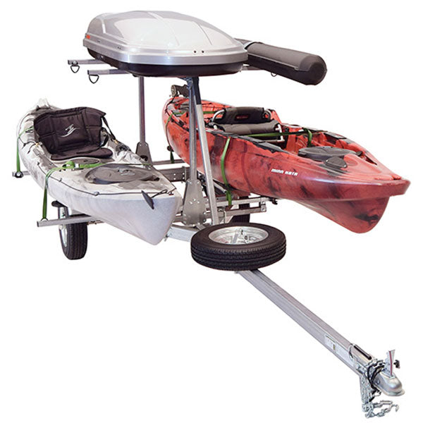 Malone MicroSport LowBed 2 Kayak w/ 2nd Tier Trailer Package