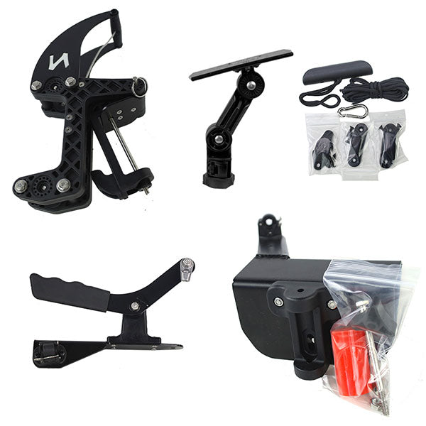 NuCanoe QuickConnect Foot Steering Mounting and Control Kit