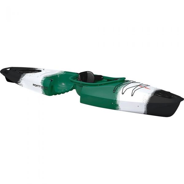 Kayak Sit-on-top Modulaire Point 65°N Mojito Angler – Solo Ou Tandem, Vert, Design Suédois, Avec Gouvernail Et Rangement étanche