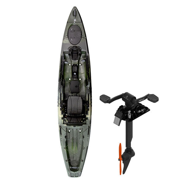 fishing kayak with pedal drive Wilderness Systems Radar 135 Pedal Drive Kayak