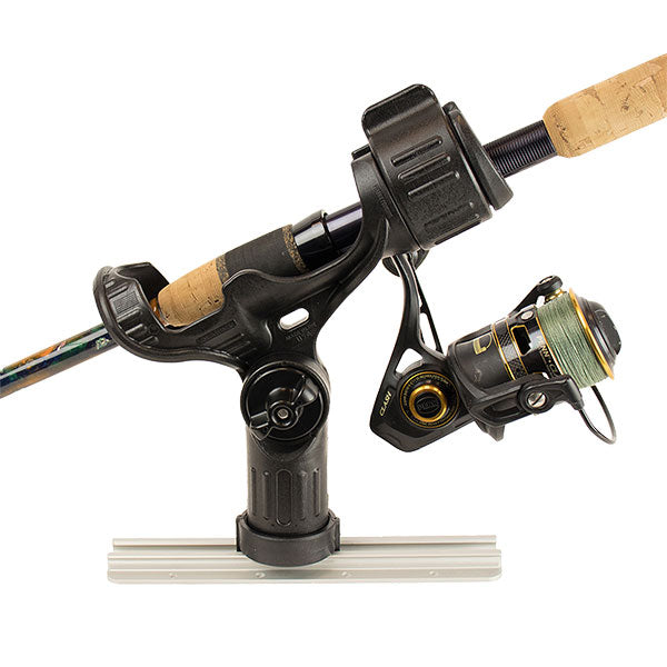 How to use the Scotty R-5 Universal Rod Holder with Review on the Boat with  Spinning and Casting Rod 
