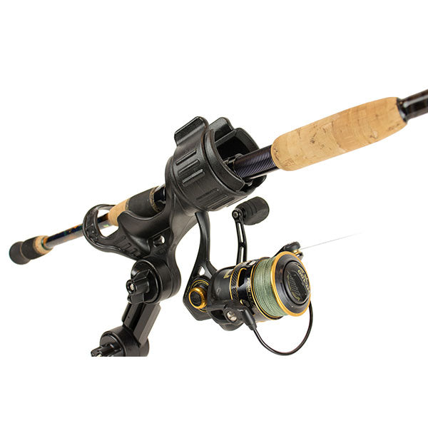 spinning fishing rod holder YakAttack Omega Pro™ Rod Holder w/ Track Mounted LockNLoad™ Mounting S — Eco Fishing Shop