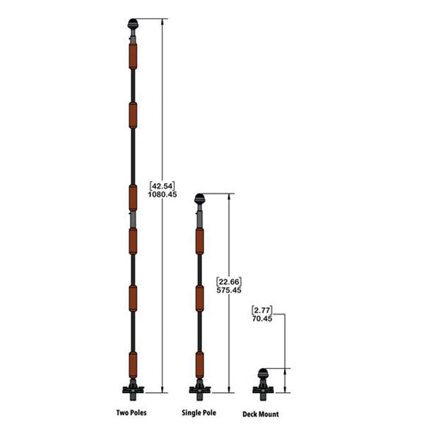 360 degree light on fishing pole for kayak Yak Power 360 Degree Safety Light and Flag — Eco Fishing Shop