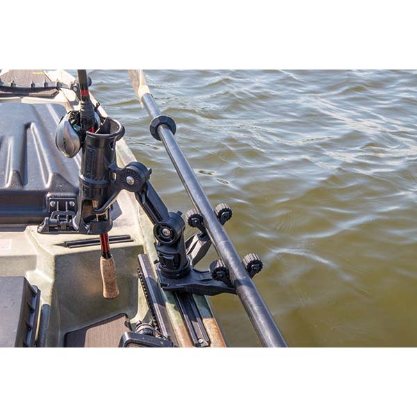 fishing rod holder for kayak track YakAttack DoubleHeader Track Mount — Eco Fishing Shop