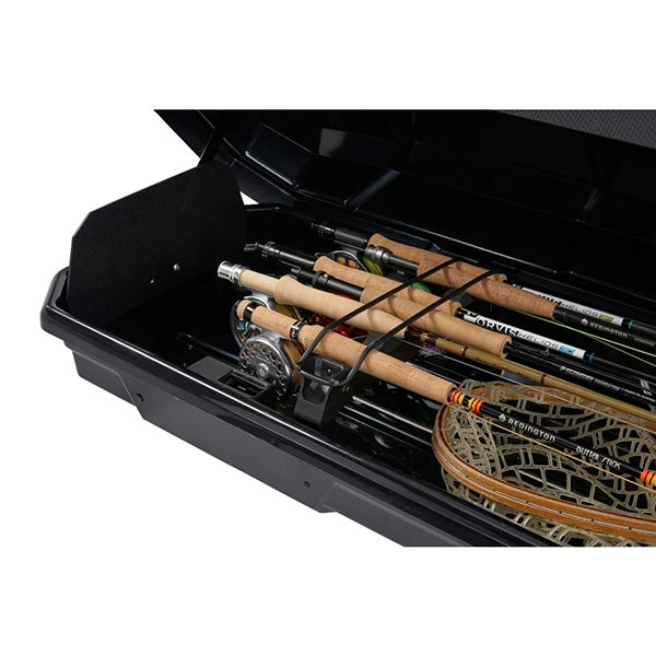 bass boat fishing box storage rod holder Yakima 8004088 TopWater Rooftop Fishing Rod Box